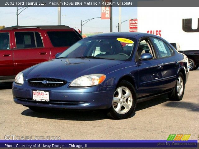2002 Ford Taurus SES in Medium Royal Blue Metallic