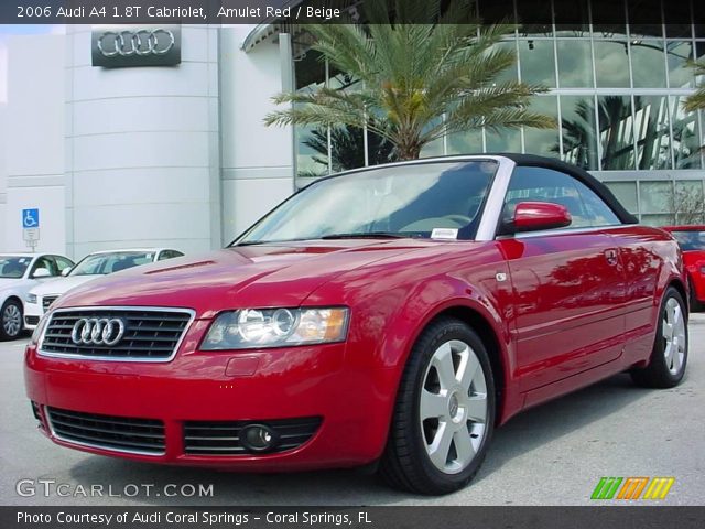 2006 Audi A4 1.8T Cabriolet in Amulet Red