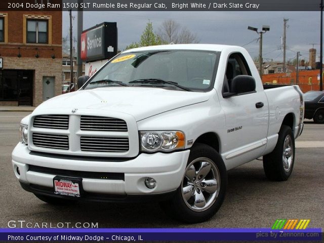 2004 Dodge Ram 1500 SLT Rumble Bee Regular Cab in Bright White