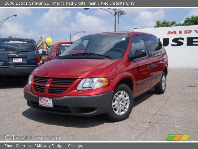 2006 Dodge Caravan SE in Inferno Red Crystal Pearl