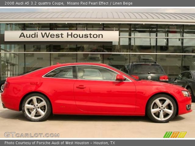 2008 Audi A5 3.2 quattro Coupe in Misano Red Pearl Effect