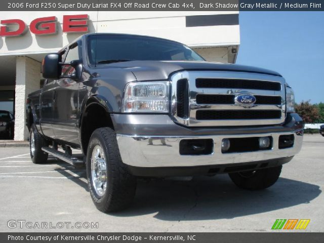 2006 Ford F250 Super Duty Lariat FX4 Off Road Crew Cab 4x4 in Dark Shadow Gray Metallic