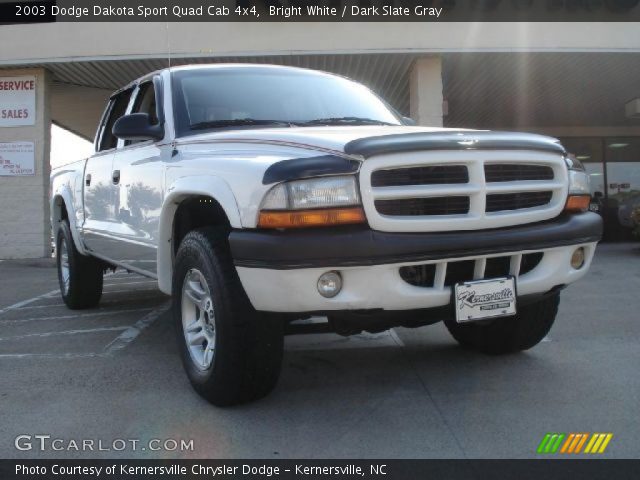 2003 Dodge Dakota Sport Quad Cab 4x4 in Bright White