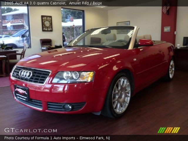2005 Audi A4 3.0 quattro Cabriolet in Amulet Red
