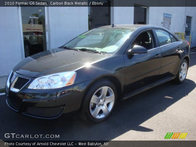 2010 Pontiac G6 Sedan in Carbon Black Metallic