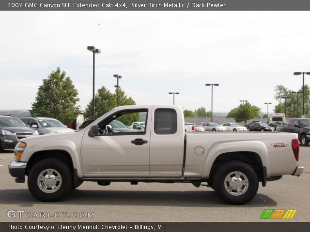 2007 GMC Canyon SLE Extended Cab 4x4 in Silver Birch Metallic