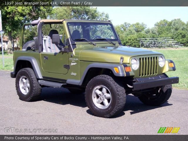 1997 Jeep Wrangler Sport 4x4 in Citron Pearl