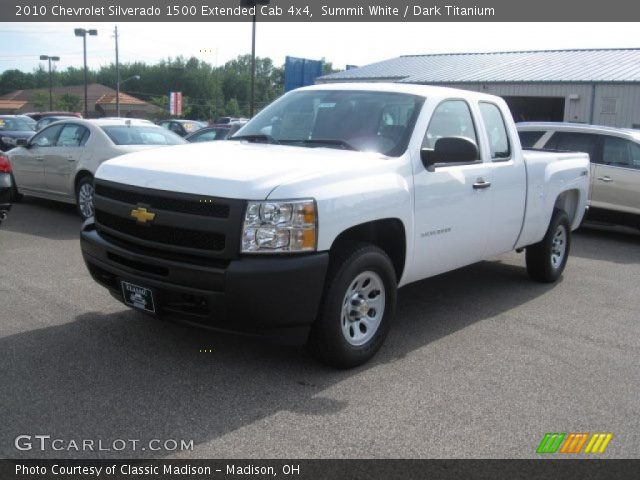 2010 Chevrolet Silverado 1500 Extended Cab 4x4 in Summit White