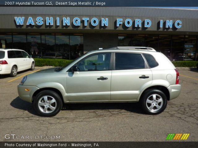 2007 Hyundai Tucson GLS in Desert Sage Metallic