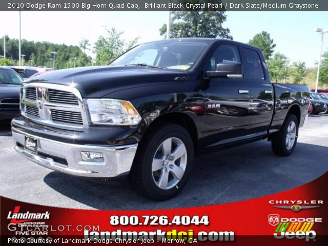 2010 Dodge Ram 1500 Big Horn Quad Cab in Brilliant Black Crystal Pearl