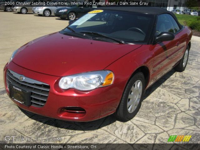 2006 Chrysler Sebring Convertible in Inferno Red Crystal Pearl