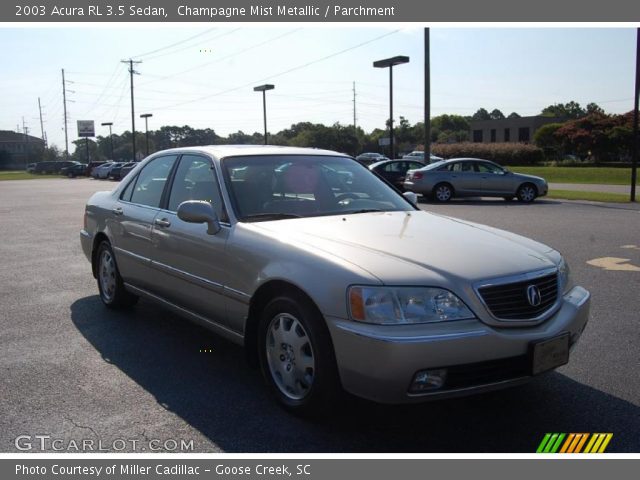2003 Acura RL 3.5 Sedan in Champagne Mist Metallic