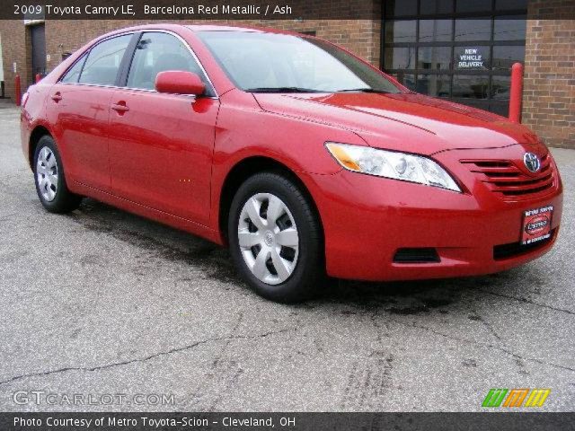 2009 Toyota Camry LE in Barcelona Red Metallic