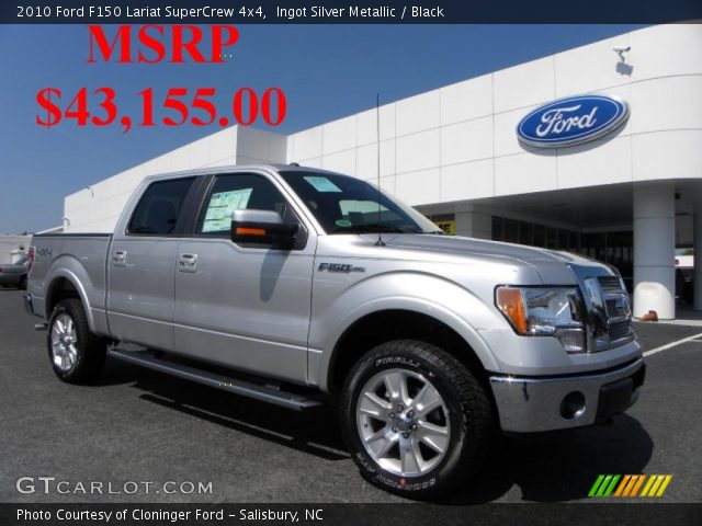 2010 Ford F150 Lariat SuperCrew 4x4 in Ingot Silver Metallic