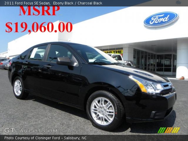 2011 Ford Focus SE Sedan in Ebony Black