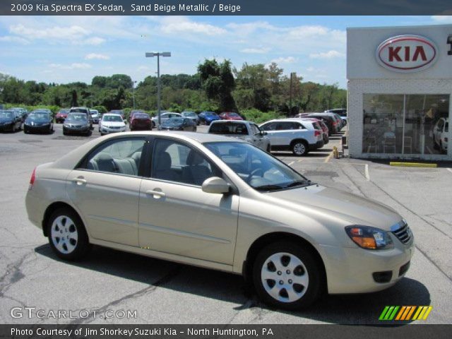 2009 Kia Spectra EX Sedan in Sand Beige Metallic