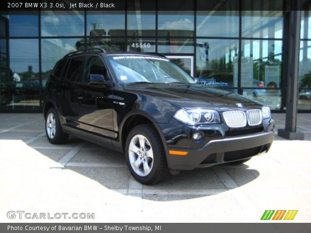2007 BMW X3 3.0si in Jet Black
