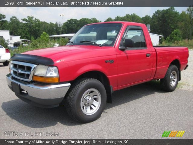 1999 Ford Ranger XLT Regular Cab in Bright Red