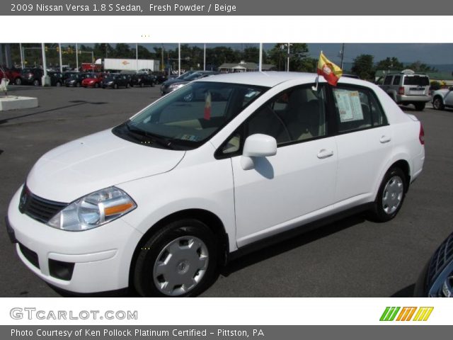 2009 Nissan Versa 1.8 S Sedan in Fresh Powder
