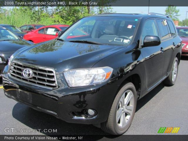 2008 Toyota Highlander Sport 4WD in Black