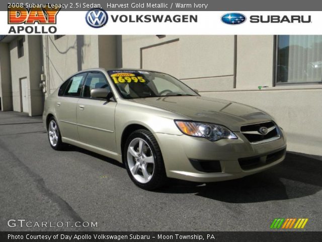 2008 Subaru Legacy 2.5i Sedan in Harvest Gold Metallic