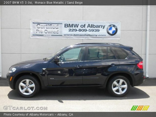 2007 BMW X5 3.0si in Monaco Blue Metallic