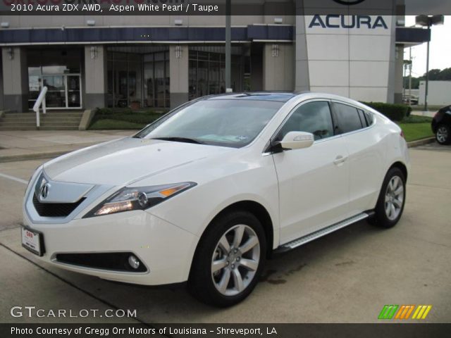2010 Acura ZDX AWD in Aspen White Pearl