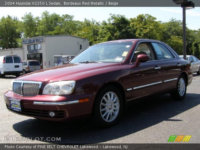 2004 Hyundai XG350 L Sedan in Bordeaux Red Metallic