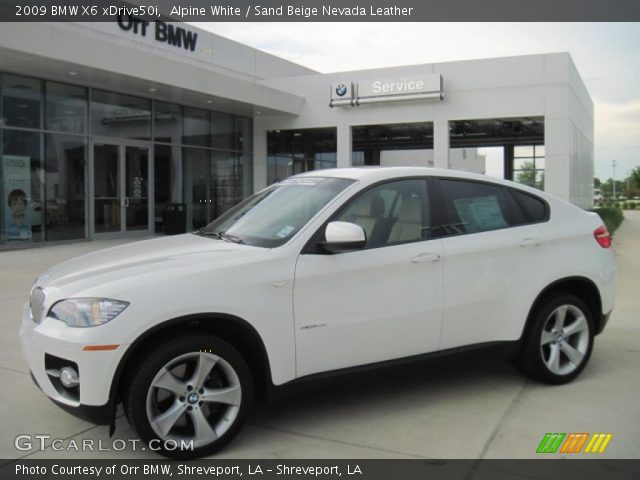 2009 BMW X6 xDrive50i in Alpine White