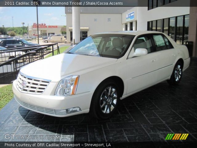 2011 Cadillac DTS  in White Diamond Tricoat