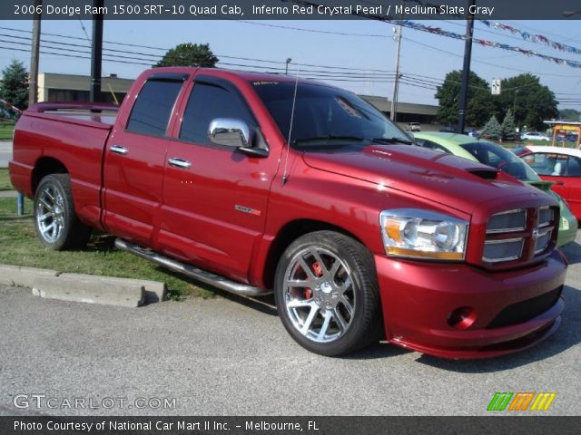 2006 Dodge Ram 1500 SRT-10 Quad Cab in Inferno Red Crystal Pearl