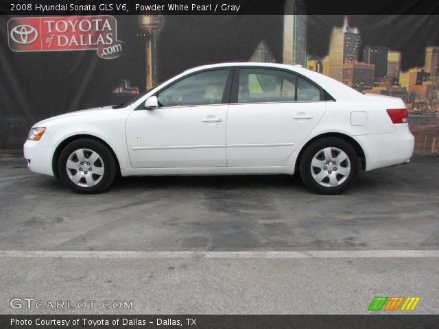 2008 Hyundai Sonata GLS V6 in Powder White Pearl