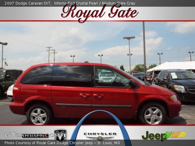 2007 Dodge Caravan SXT in Inferno Red Crystal Pearl