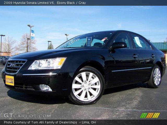 2009 Hyundai Sonata Limited V6 in Ebony Black