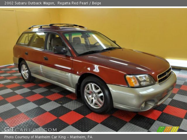 2002 Subaru Outback Wagon in Regatta Red Pearl