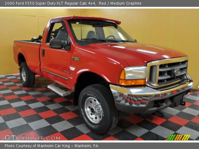 2000 Ford F350 Super Duty XLT Regular Cab 4x4 in Red