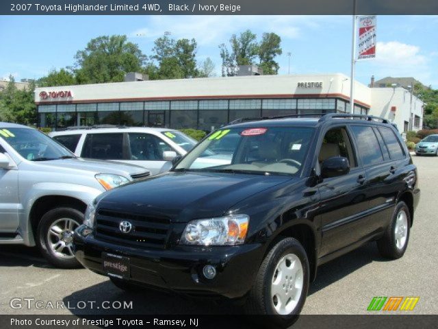 2007 Toyota Highlander Limited 4WD in Black