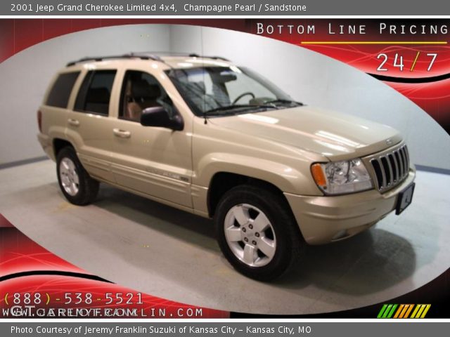 2001 Jeep Grand Cherokee Limited 4x4 in Champagne Pearl