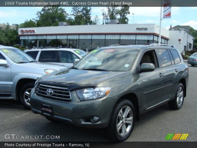 2009 Toyota Highlander Sport 4WD in Cypress Green Pearl