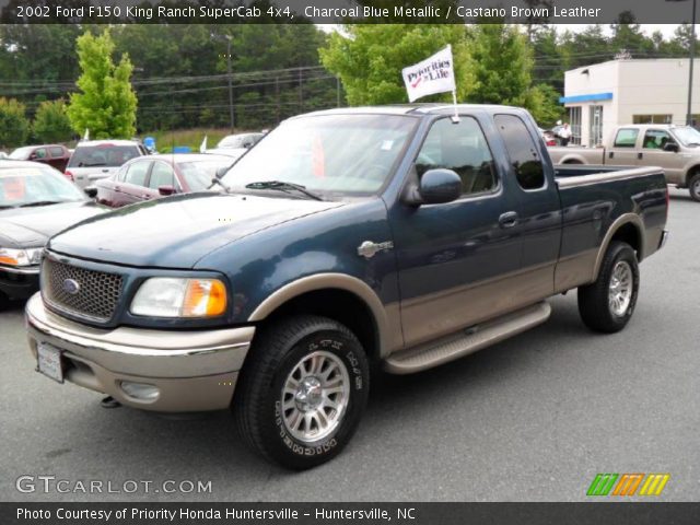 2002 Ford F150 King Ranch SuperCab 4x4 in Charcoal Blue Metallic