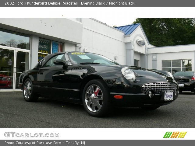 2002 Ford Thunderbird Deluxe Roadster in Evening Black