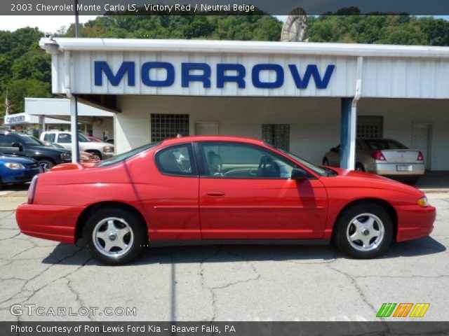 2003 Chevrolet Monte Carlo LS in Victory Red
