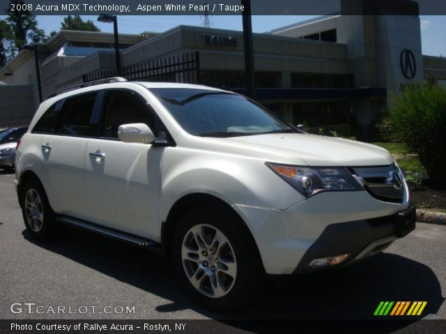 2008 Acura MDX Technology in Aspen White Pearl