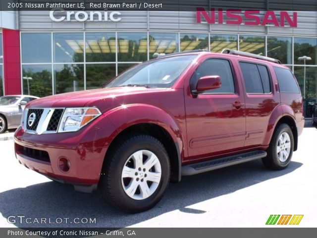 2005 Nissan Pathfinder LE in Red Brawn Pearl