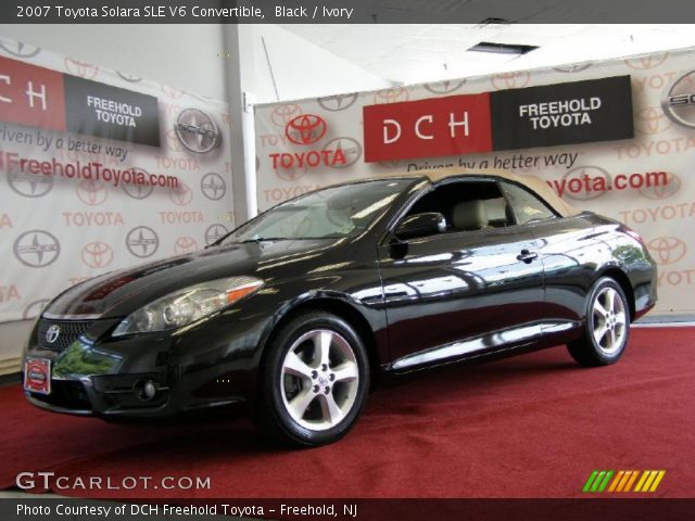 2007 Toyota Solara SLE V6 Convertible in Black