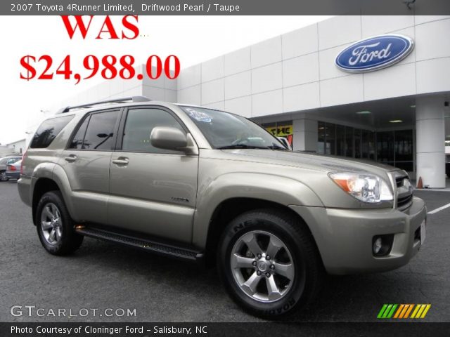 2007 Toyota 4Runner Limited in Driftwood Pearl