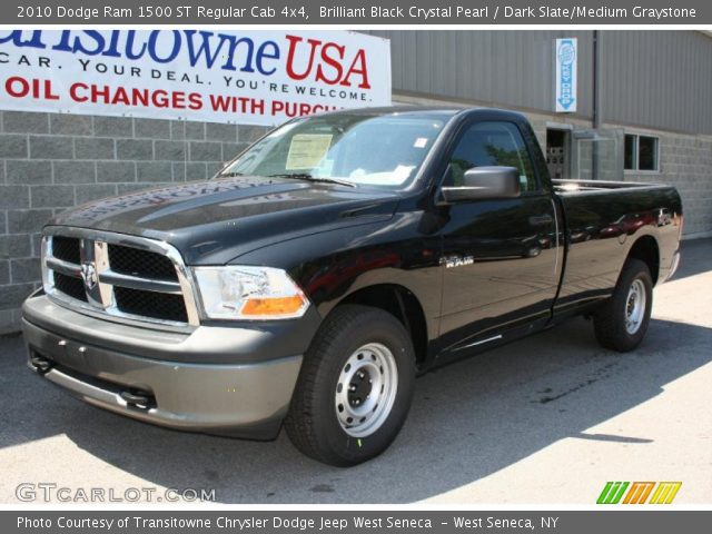 2010 Dodge Ram 1500 ST Regular Cab 4x4 in Brilliant Black Crystal Pearl