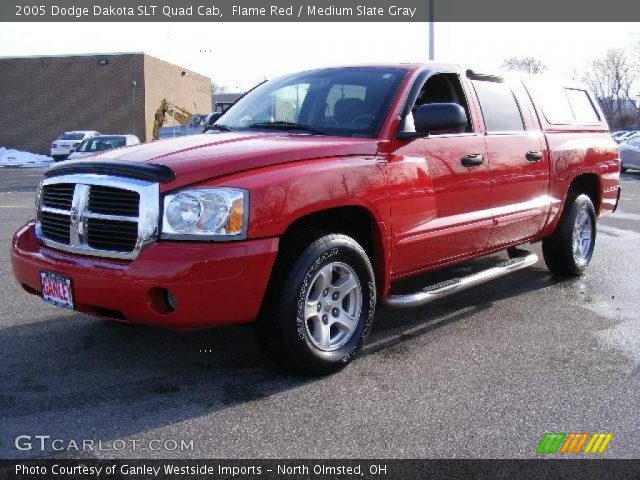 2005 Dodge Dakota SLT Quad Cab in Flame Red