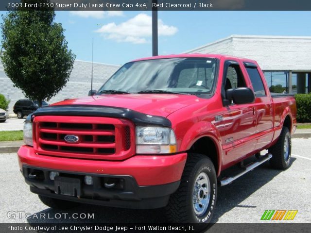 2003 Ford F250 Super Duty Lariat Crew Cab 4x4 in Red Clearcoat