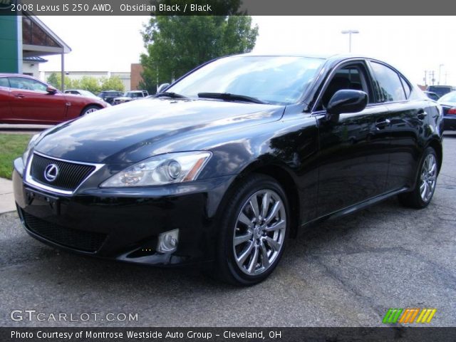 2008 Lexus IS 250 AWD in Obsidian Black